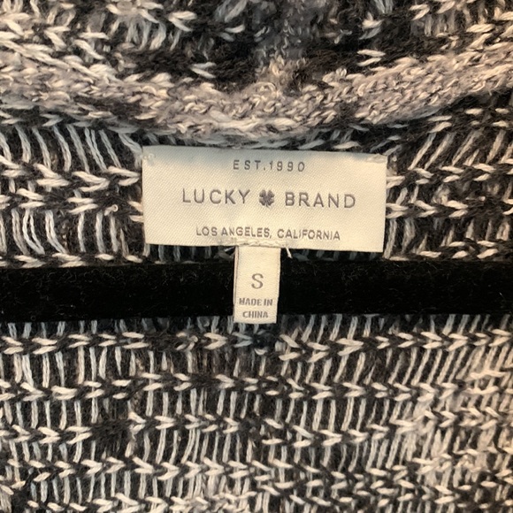 Lucky brand bohemian grey and white cardigan - Picture 3 of 6